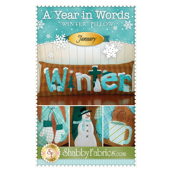 A Year in Words Pillows - Winter - January - PDF Download