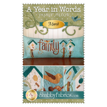 A Year in Words Pillows - Family - March - PDF Download