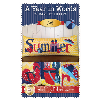 A Year in Words Pillows - Summer - July - PDF Download