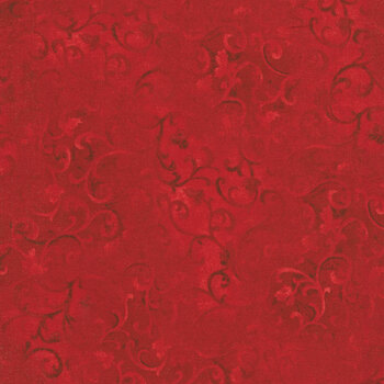 Essentials Scroll 89025-333 Bright Red by Wilmington Prints