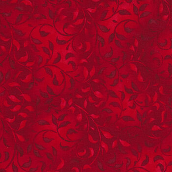 Essentials Climbing Vines 38717-333 Bright Red from Wilmington Prints