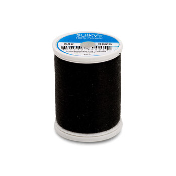 Sulky Bobbin Thread - Black 882-0025 - 1100 yds