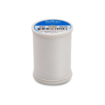 Sulky Bobbin Thread - White 882-0015 - 1100 yds