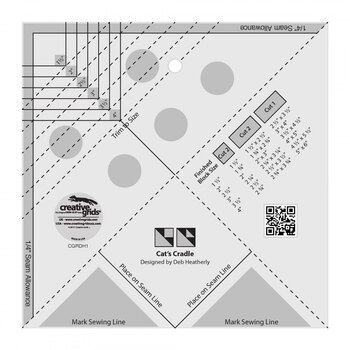 Creative Grids Quilt Ruler 6-1/2in x 24-1/2in – Quilting Books Patterns and  Notions