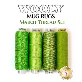  Wooly Mug Rug Series - March - 4 pc Thread Set