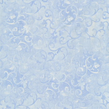 Essentials Scroll 89025-411 Light Blue by Wilmington Prints