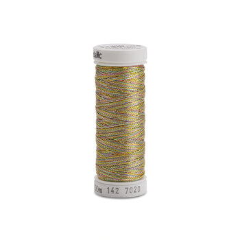 Sulky Original Metallic - #7020 Gold/Turquoise/Pink Thread - 110 yds