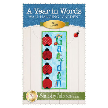 A Year in Words Wall Hangings - Garden - June - Pattern