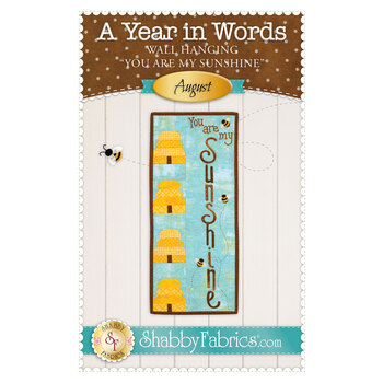 A Year in Words Wall Hangings - Sunshine - August - Pattern