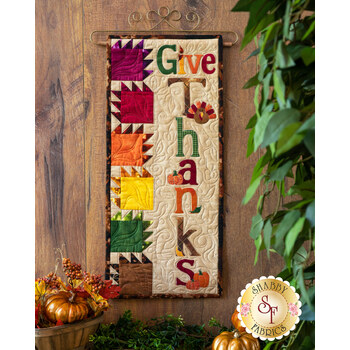 A Year in Words Wall Hangings - Give Thanks - November - Kit