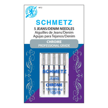 Schmetz Chrome Jeans/Denim Needles - Size 100/16 5ct