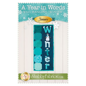 A Year in Words Wall Hangings - Winter - January - Pattern