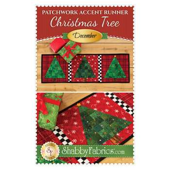 Patchwork Accent Runner - Christmas Tree - December - Pattern
