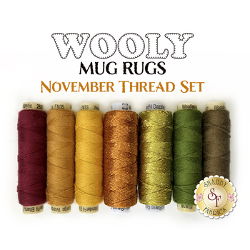  Wooly Mug Rug Series - November - 7pc Thread Set