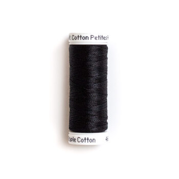 Sulky 12 wt Cotton Petites Thread #1005 Black - 50 yds