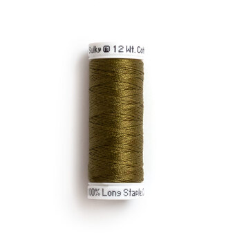 Sulky 12 wt Cotton Petites Thread #1173 Med. Army Green - 50 yds