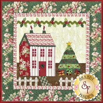 Little Garden House in Winter Pattern