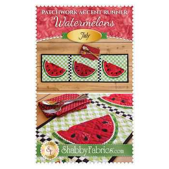 Patchwork Accent Runner - Watermelons - July - PDF Download