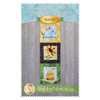 Tiny Trio Wall Hangings - Summer Sunshine - August - PDF Download