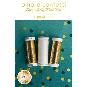 Ombre Confetti Large Jelly Roll Tote - 3 pc Thread Set