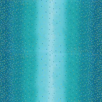Ombre Confetti Metallic 10807-209M Turquoise by Moda Fabrics