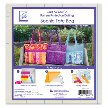  Quilt As You Go Tote Bag - Tori - 1/pack