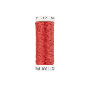 Sulky 12 wt Cotton Petites Thread #1081 Brick - 50 yds