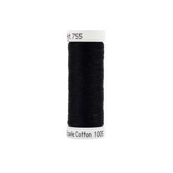 Sulky 50 wt Cotton Thread #1005 Black - 160 yds