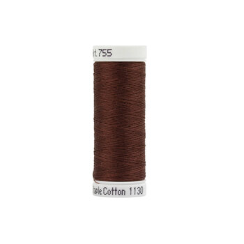 Sulky 50 wt Cotton Thread #1130 Dark Brown - 160 yds