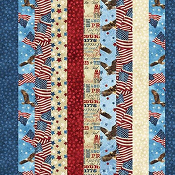 Stonehenge Stars & Stripes 7 DP39437-30 by Deborah Edwards for Northcott Fabrics