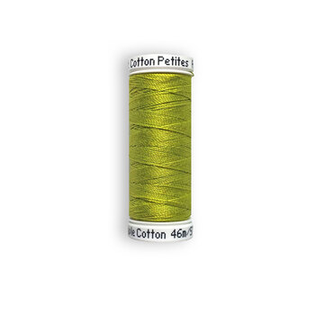 Sulky 12 wt Cotton Petites Thread #1332 Deep Chartreuse - 50 yds