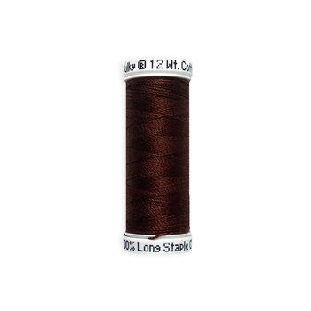 Sulky 12 wt Cotton Petites Thread #1130 Dark Brown - 50 yds