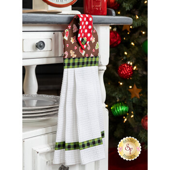  Hanging Towel Kit - We Whisk You A Merry Christmas - Brown