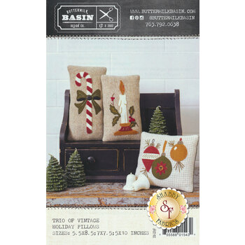 Trio Of Vintage Holiday Pillows Pattern