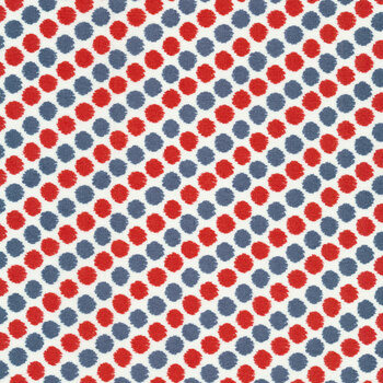 Summertime 86447-134 Sketchy Dots Red by Wilmington Prints REM