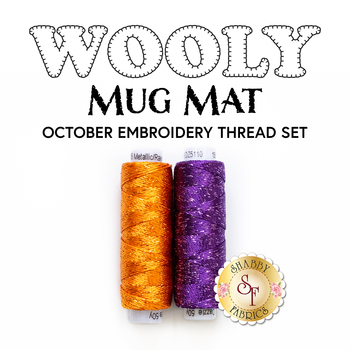 Wooly Mug Mat Series - October - 2pc Embroidery Thread Set