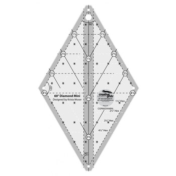 Creative Grids 60° Mini Diamond Ruler - #CGR60DIAMINI