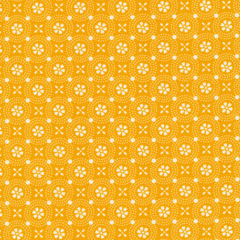 Kimberbell Basics 8241-S Yellow Dotted Circles by Kim Christopherson for Maywood Studio REM