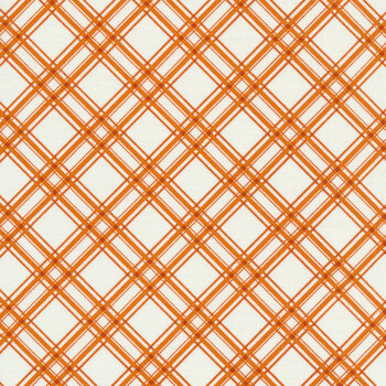 Kimberbell Basics 8244-O Orange Diagonal Plaid by Kim Christopherson for Maywood Studio