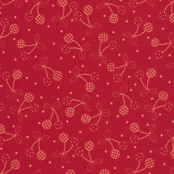 Kimberbell Basics 8245-PR Pink/Red Cheerful Cherries by Kim Christopherson for Maywood Studio