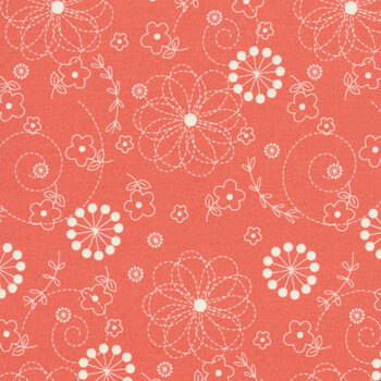 Kimberbell Basics 8246-CP Peachy Pink Doodles by Kim Christopherson for Maywood Studio