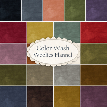 Color Wash Woolies Flannel  21 FQ Set by Bonnie Sullivan for Maywood Studio