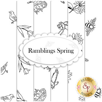 Ramblings Spring  6 FQ Set by P&B Textiles