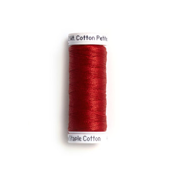 Sulky 12 wt Cotton Petites Thread #1039 True Red - 50 yds