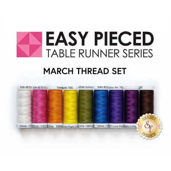 Easy Pieced Table Runner Series - March - Thread Set