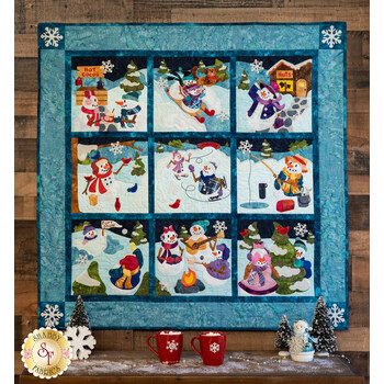Snowman Playground Quilt - SAMPLE
