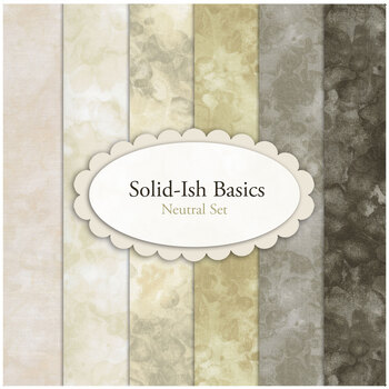 Solid-Ish Basics 6 FQ - Neutral Set by Timeless Treasures Fabrics