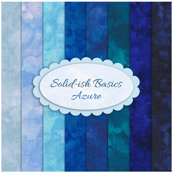 Solid-Ish Basics  8 FQ - Azure Set by Timeless Treasures Fabrics