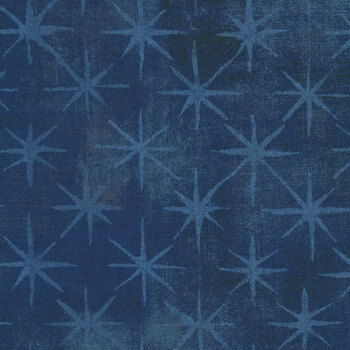 Grunge Seeing Stars 30148-42 Cobalt by BasicGrey for Moda Fabrics REM