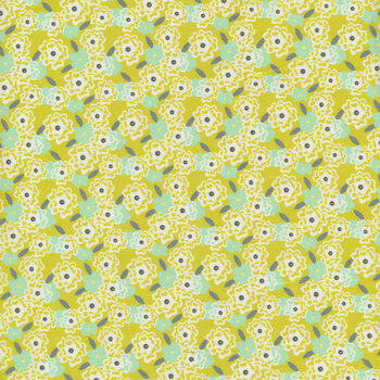 Petit Jardin 11JHR-1 Blossoms Green by In The Beginning Fabrics